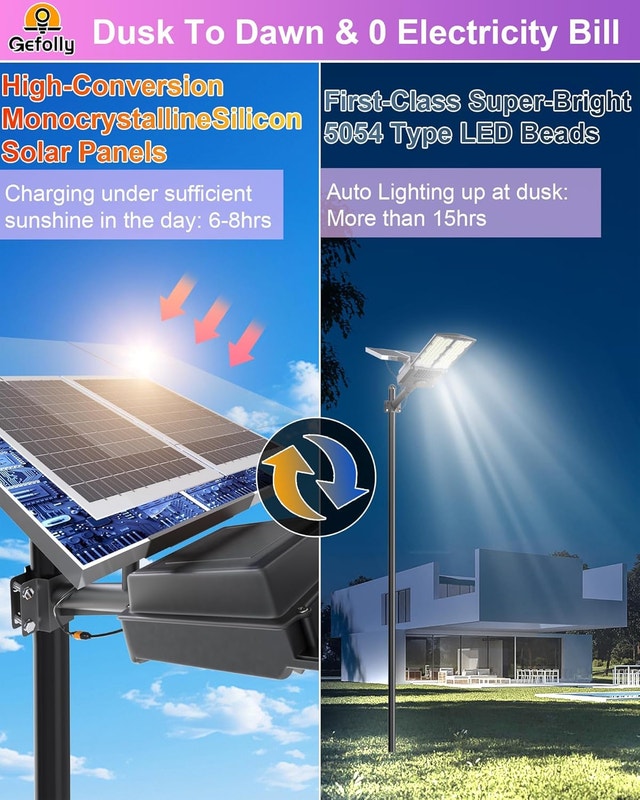 NEW 11000W Solar Outdoor Light 700000LM 6500K Motion Sensor - photo 2