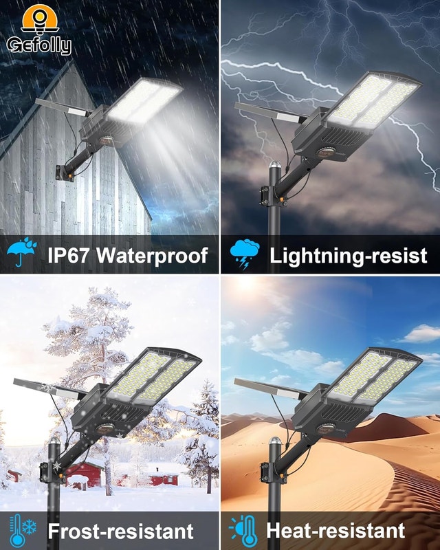 NEW 11000W Solar Outdoor Light 700000LM 6500K Motion Sensor - photo 3