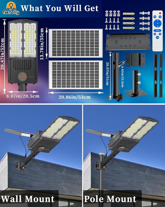 NEW 11000W Solar Outdoor Light 700000LM 6500K Motion Sensor - photo 4