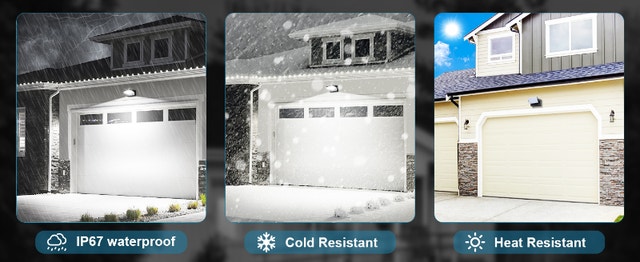 NEW Outdoor Security Wall Lights x2, 360° rotatable, 6000K, 40W - photo 4