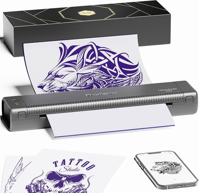 NEW Wireless, Inkless Thermal Tattoo Stencil Printer A4 8.5X11"