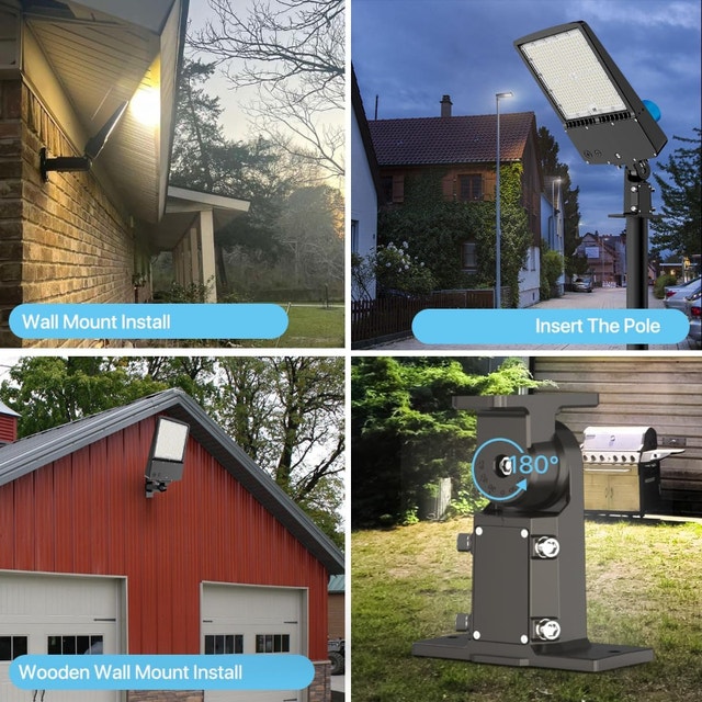 NEW Outdoor Security Light 45000lm Dusk to Dawn 5000K - photo 2