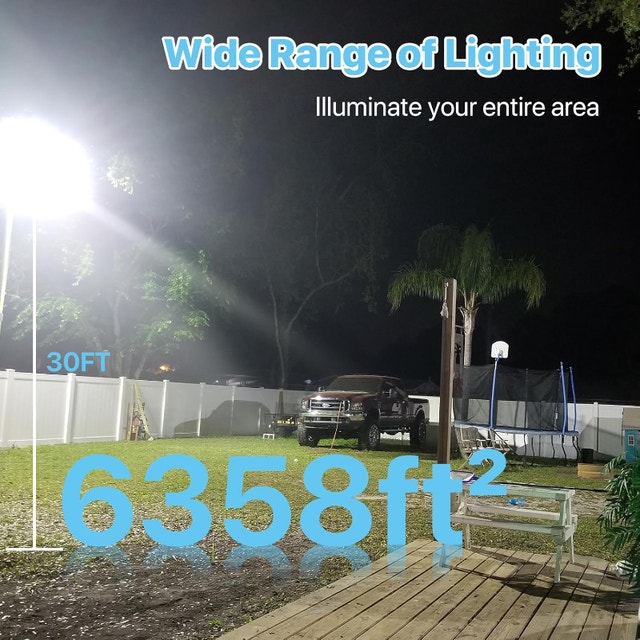 NEW Outdoor Security Light 45000lm Dusk to Dawn 5000K - photo 5