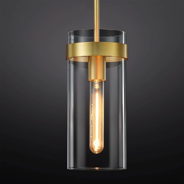 Brand new Modern Gold Pendant Light, semi-flush mount adjustable