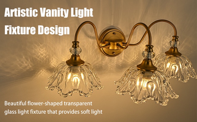 NEW Vintage Bathroom Vanity Light, Vintage Matte Antique Brass - photo 2