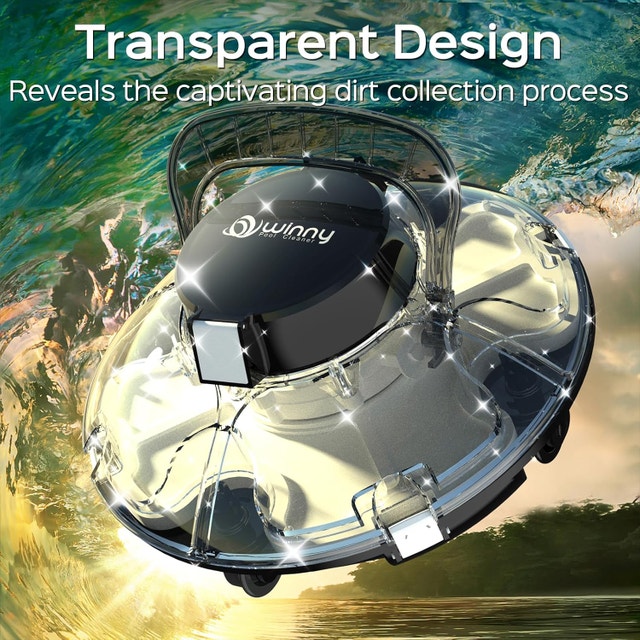 NEW Cordless Robotic Pool Vacuum 75 min Runtime, Self-Parking - photo 4