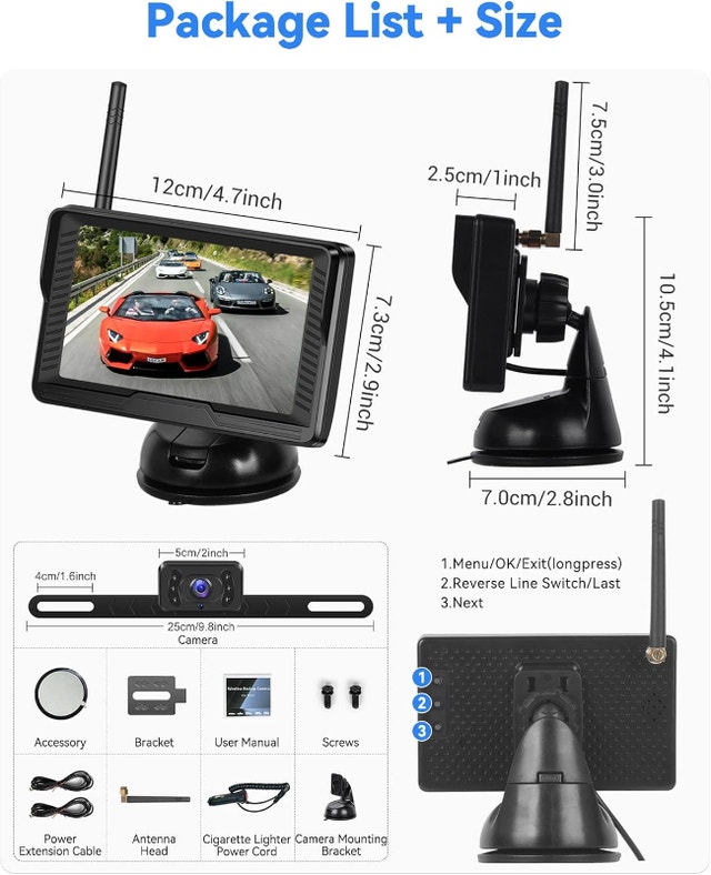 NEW Wireless Backup Camera IP69 Night Vision Anti-Interference - photo 3