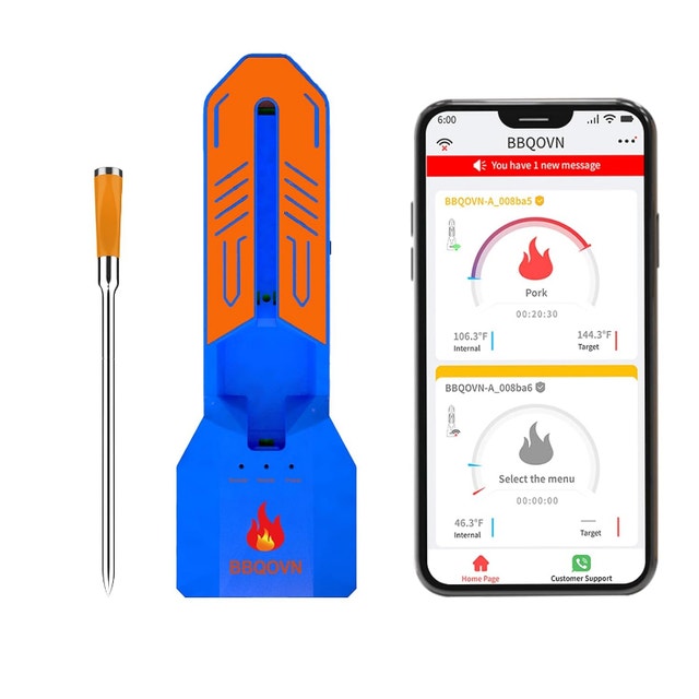 NEW Unlimited Range Remote WiFi Meat Thermometer 7 Sensors