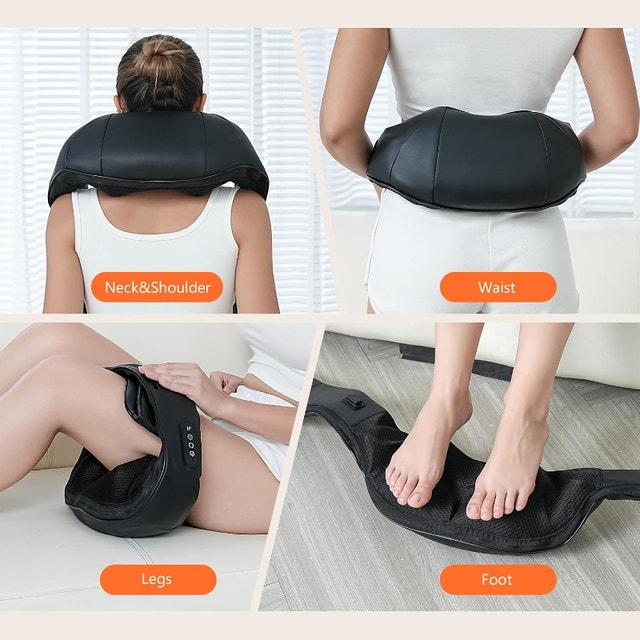 New Cordless Deep Tissue Shiatsu Back & Neck Massager w/ Heat - photo 3