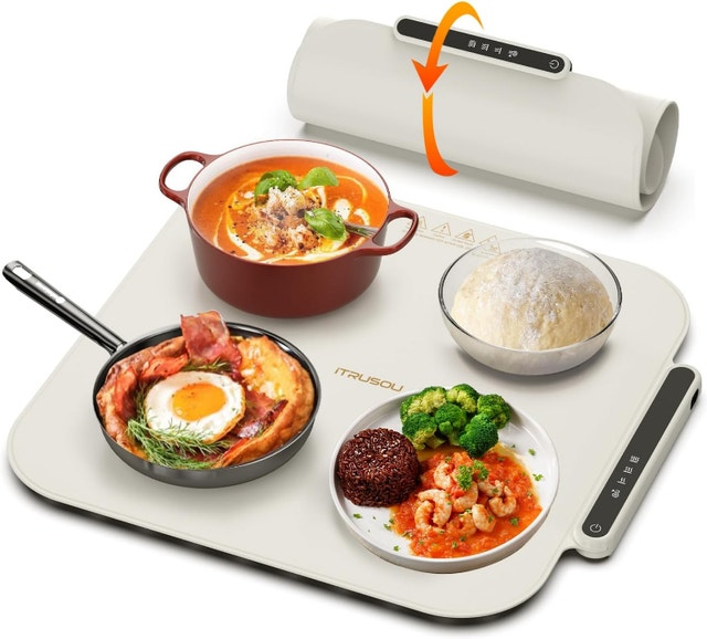 NEW Electric Food Warming Tray Portable Foldable 3 Temp settings