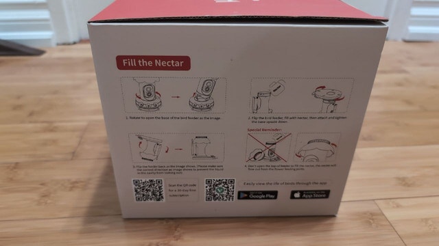 New, never used Hummingbird Feeder with Camera, identifies birds - photo 4