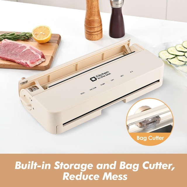 NEW Smart Vacuum Food Sealer w/ Bag Storage,Cutter,Bags,Jar Vac - photo 4