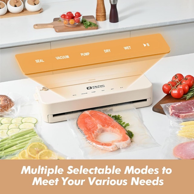 NEW Smart Vacuum Food Sealer w/ Bag Storage,Cutter,Bags,Jar Vac - photo 5