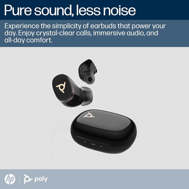 NEW Poly Voyager Free 20 True Wireless Earbuds AI Enhanced Audio - photo 4