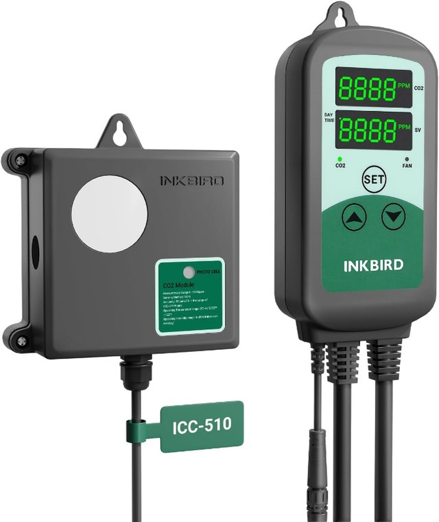 NEW Smart CO2 Carbon Dioxide Controller w/Alarms 2 Outlets & Fan