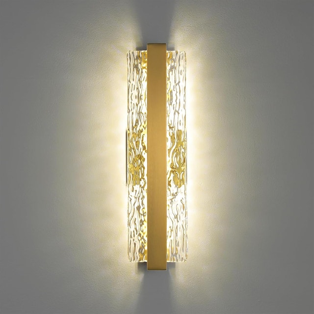 NEW Indoor Wall Sconce 18” 4000K Stepless Dimming, Ripple Effect
