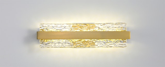 NEW Indoor Wall Sconce 18” 4000K Stepless Dimming, Ripple Effect - photo 2