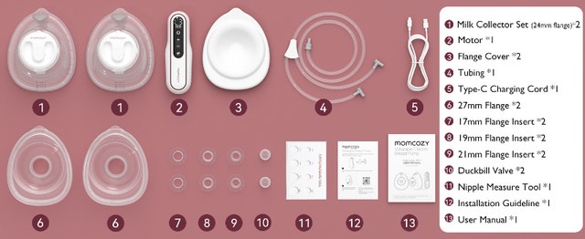 NEW Momcozy 2-pack Hands Free Wearable Breast Pumps 27 settings - photo 2