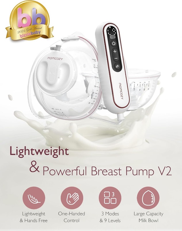 NEW Momcozy 2-pack Hands Free Wearable Breast Pumps 27 settings - photo 4