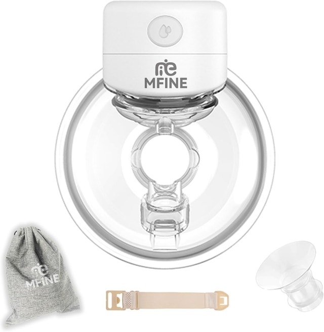 NEW Wearable Hands Free Wireless Breast Pump, Low Noise (white)