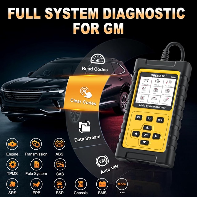 OBD2 Scanner GMC/Buick/Chevrolet/Cadillac Full OBDII Functions - photo 4