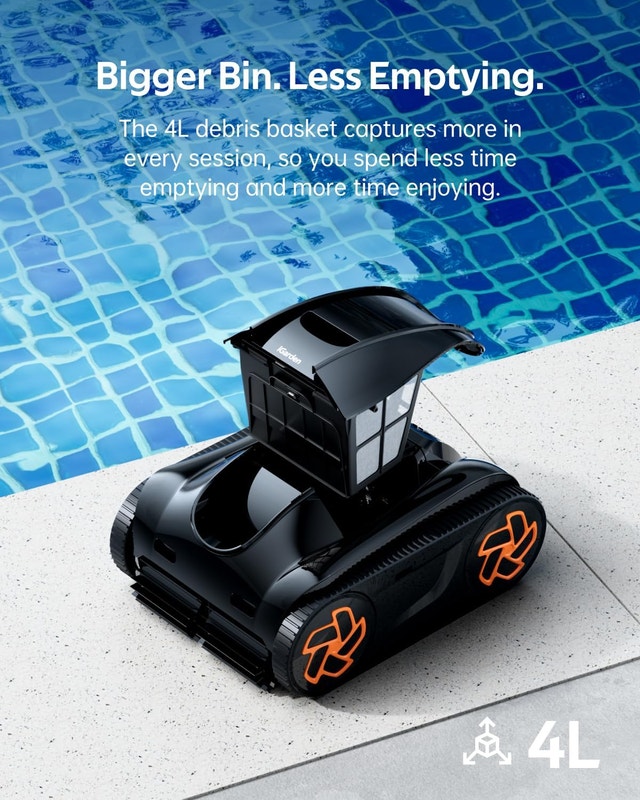 NEW Robotic Pool Cleaner Vacuum, Cordless Touch Screen Smart Nav - photo 3