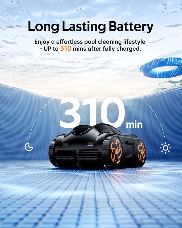 NEW Robotic Pool Cleaner Vacuum, Cordless Touch Screen Smart Nav - photo 4