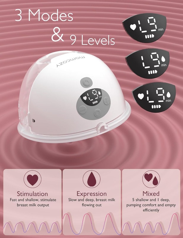 NEW Momcozy M5 Hands Free Wearable Portable Electric Breast Pump - photo 4