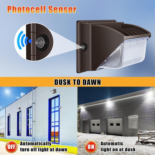 NEW Outdoor Security Wall Light 150W LED Dusk to Dawn IP65 5000K - photo 5