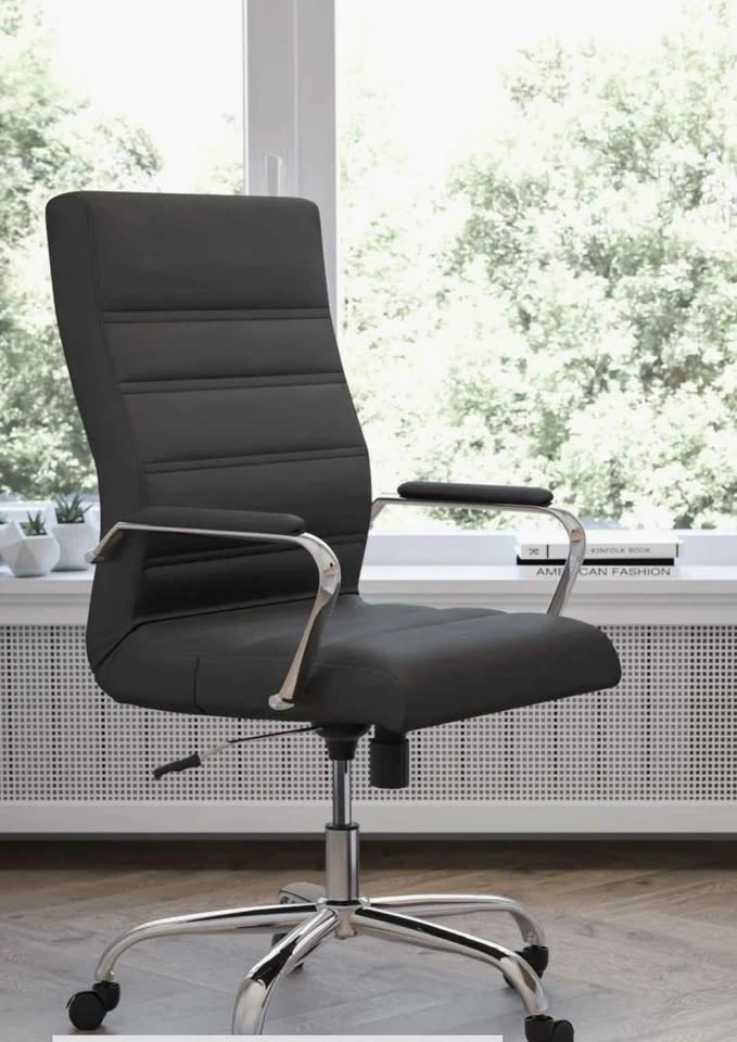 6 Modern Silver Executive Office Chairs - photo 2