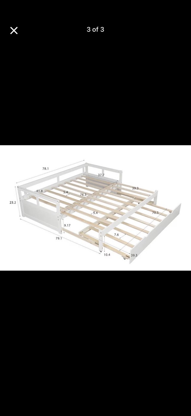 3 in 1 TRUNDLE BED (KING+TWINS)