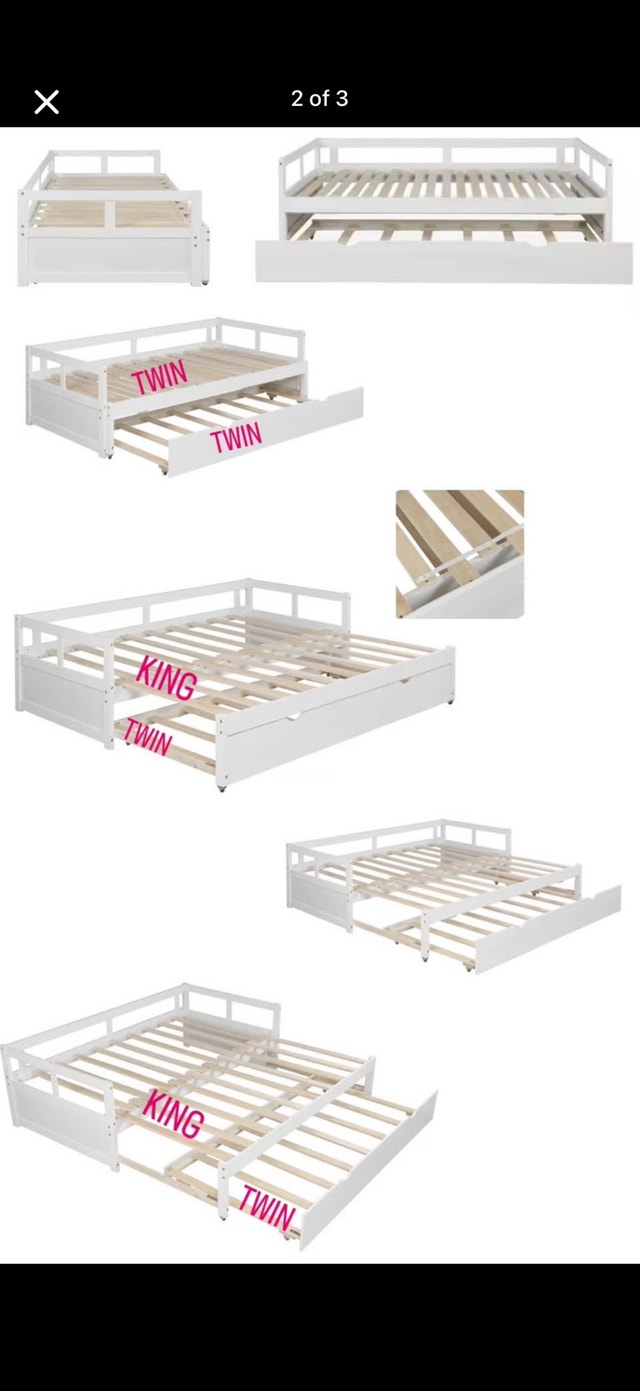 3 in 1 TRUNDLE BED (KING+TWINS) - photo 2