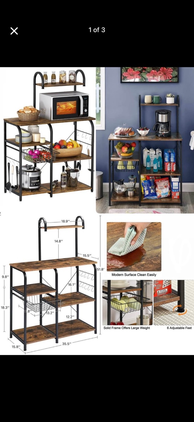 Kitchen Baker's Rack Storage Shelf