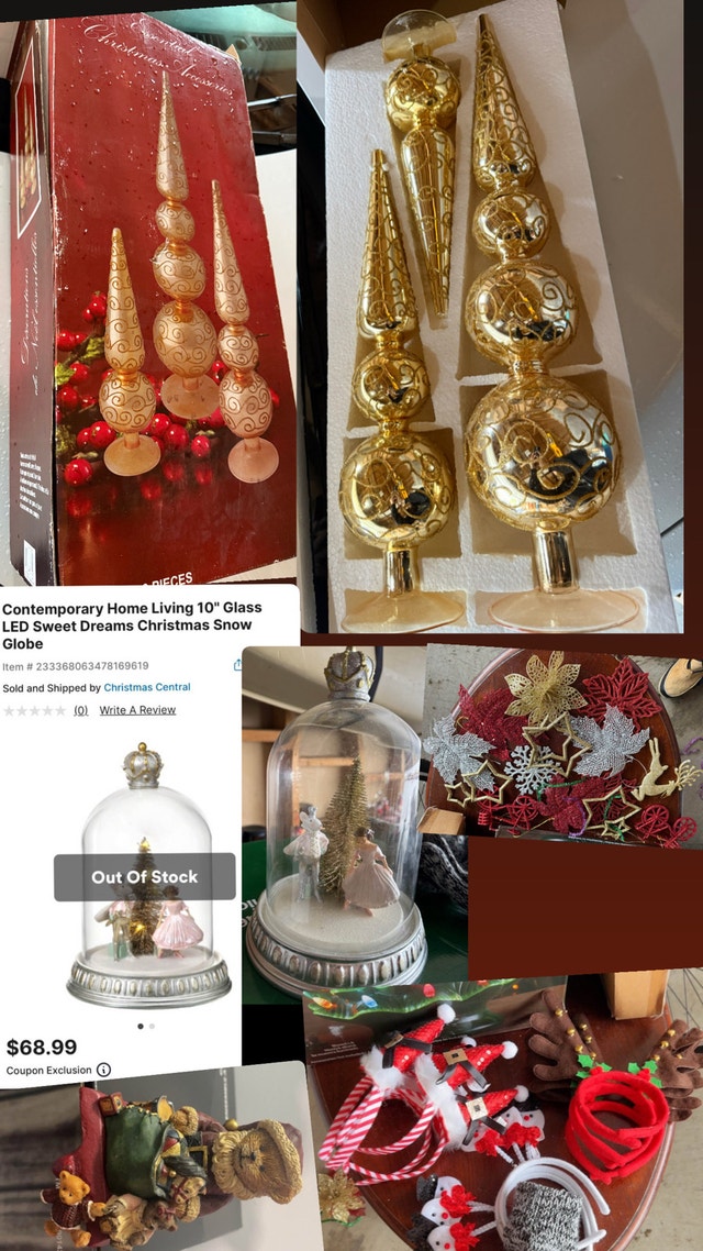 Lot of holiday decor