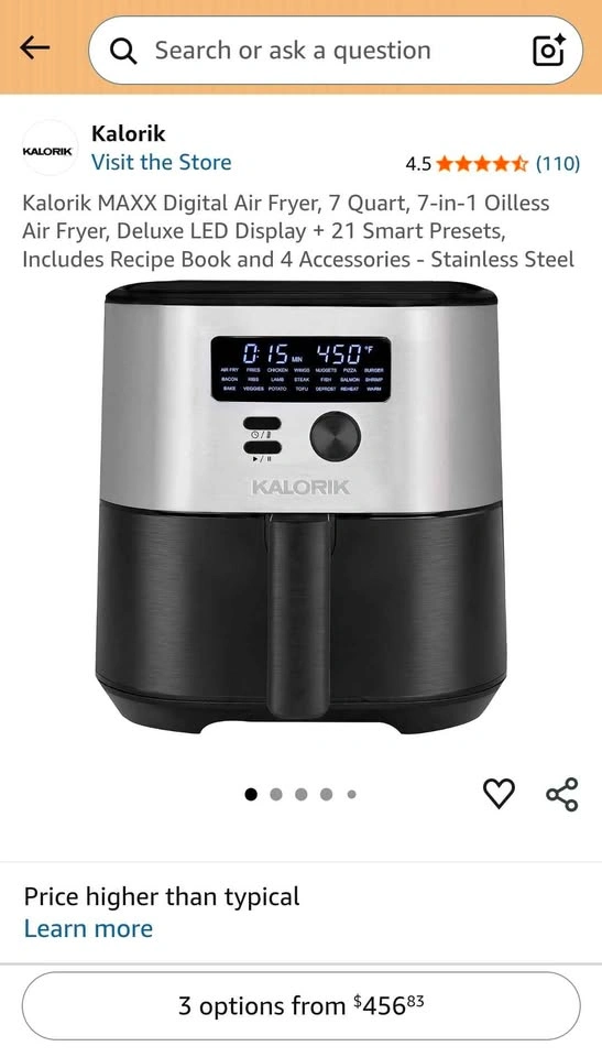 Kalorik MAXX 7-Quart Air Fryer - photo 5