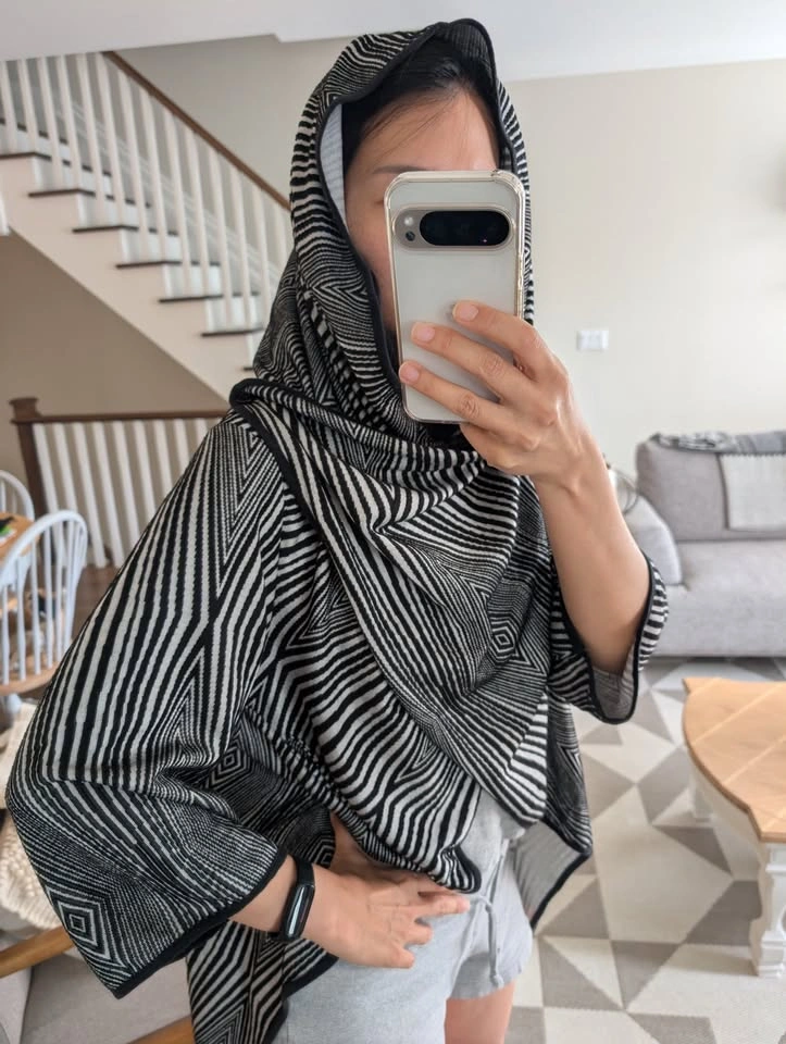Women's Geometric Knit Wrap - One Size - photo 5