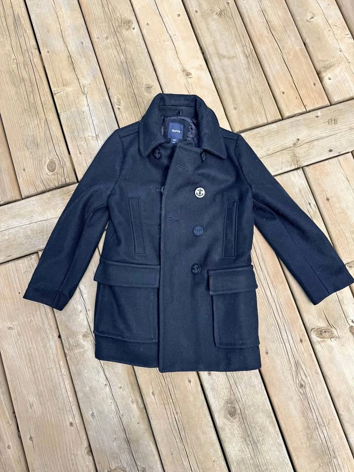 Boys GAP Wool Peacoat Size 6-7