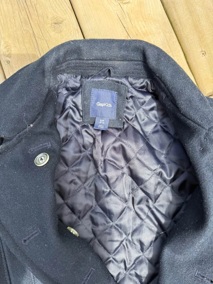 Boys GAP Wool Peacoat Size 6-7 - photo 2