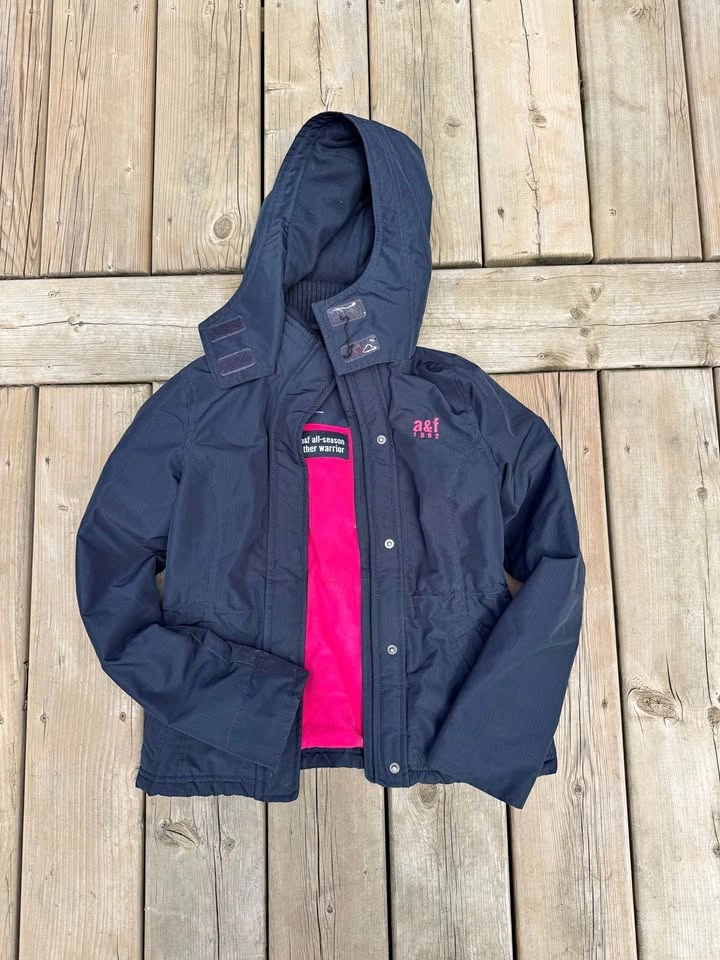 Abercrombie Navy Jacket Girls Large