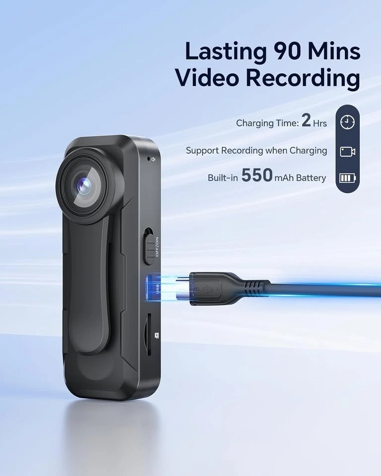 BOBLOV W1 1080P 64GB Body Camera - photo 4