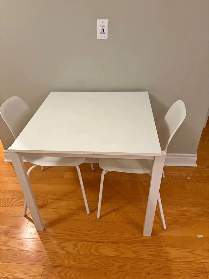 IKEA MELLTORP Table and 2 LIDAS Chairs (Pickup Only)