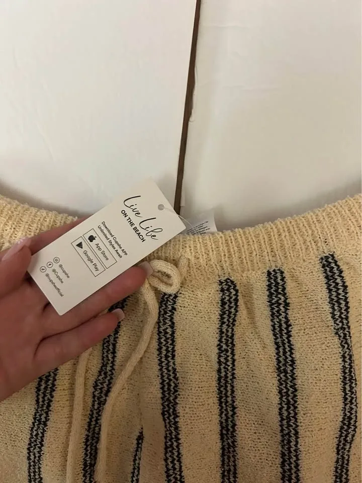 Cupshe Knit Striped Pants - photo 2