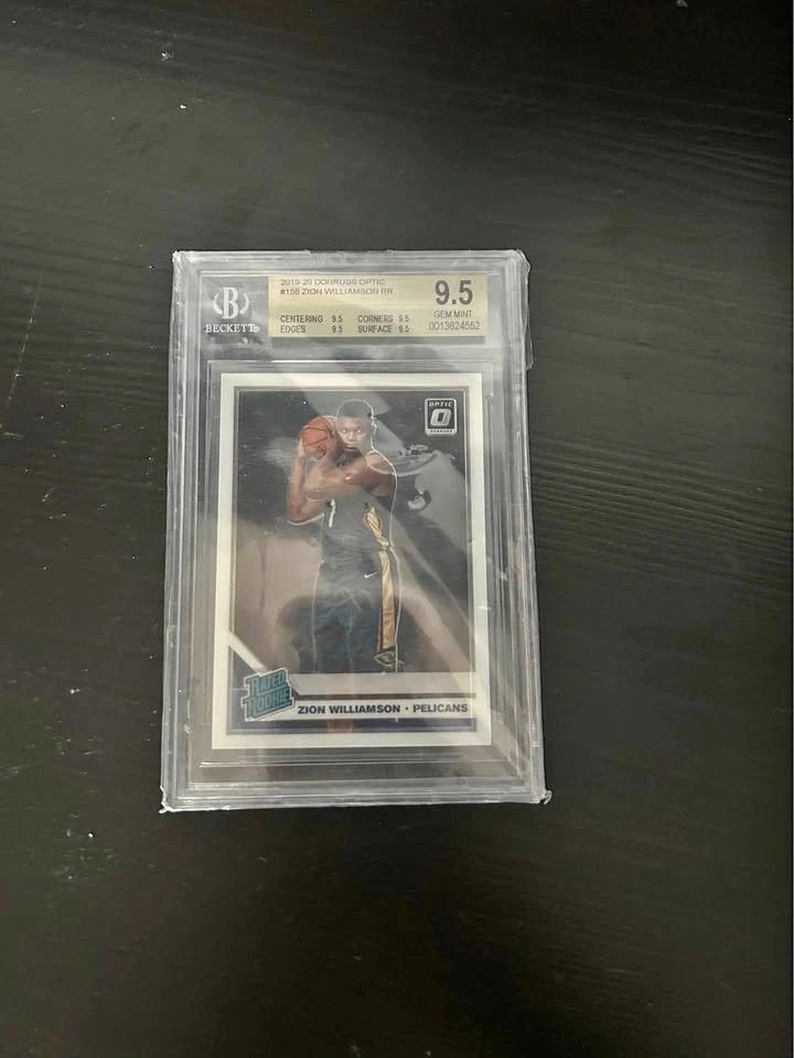 Zion Williamson Optic Rated Rookie Beckett 9.5