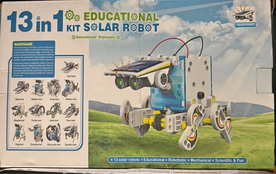 13-in-1 Educational Solar Robot Kit — BRAND NEW/SEALED