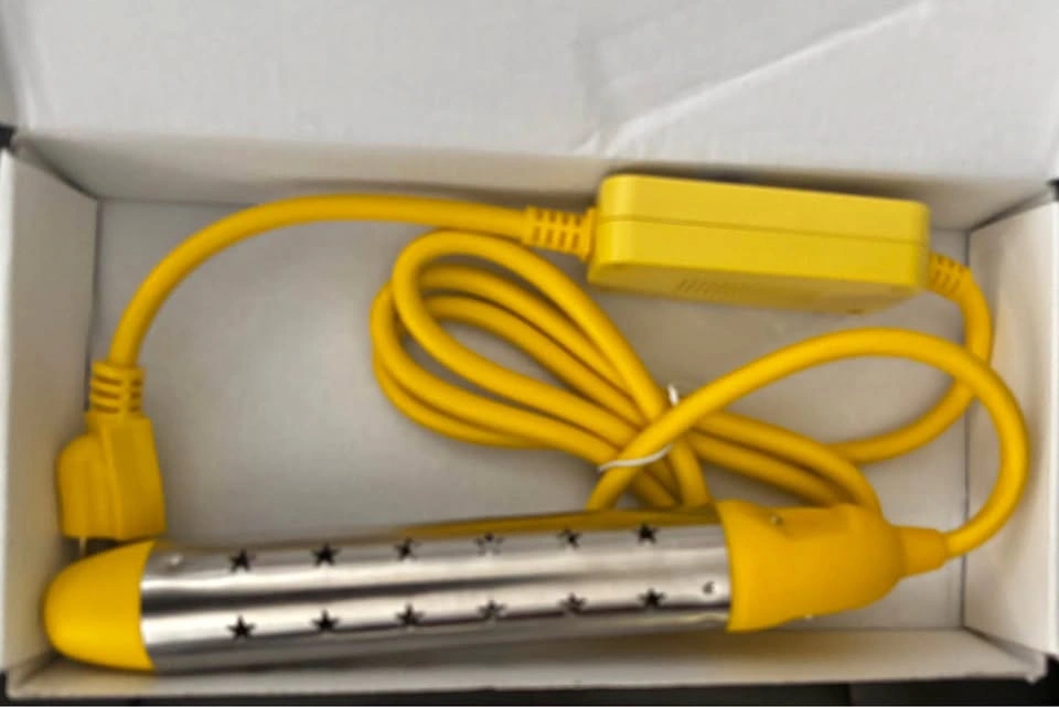 Immersion Water Heater — Anti-Dry Burn Protection — New