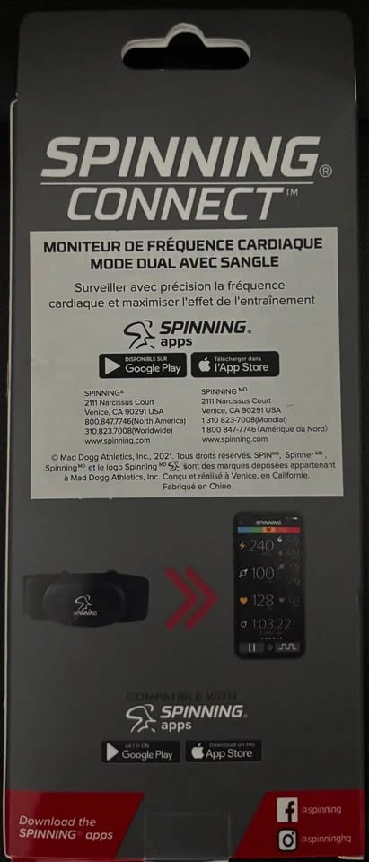 SPINNING CONNECT Dual Mode Heart Rate Monitor Chest Strap - photo 2