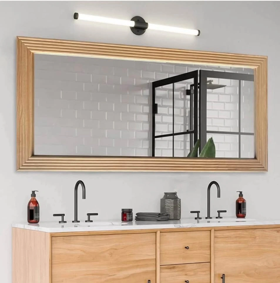 DAOYIJIAJU Rustic Wooden Framed Mirror (36x24") - photo 2