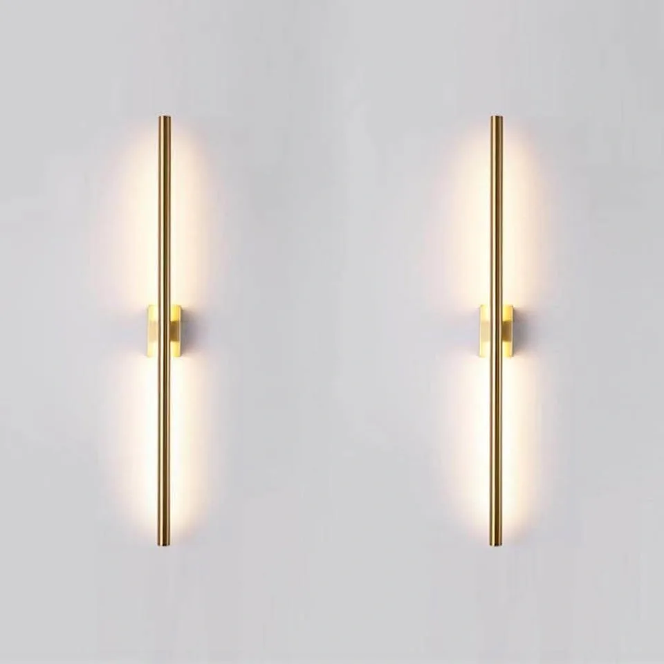 Gold Wall Sconce 32" 2-Pack