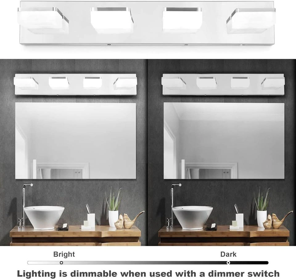 Chrome 4-Light Vanity LED Fixture - photo 3