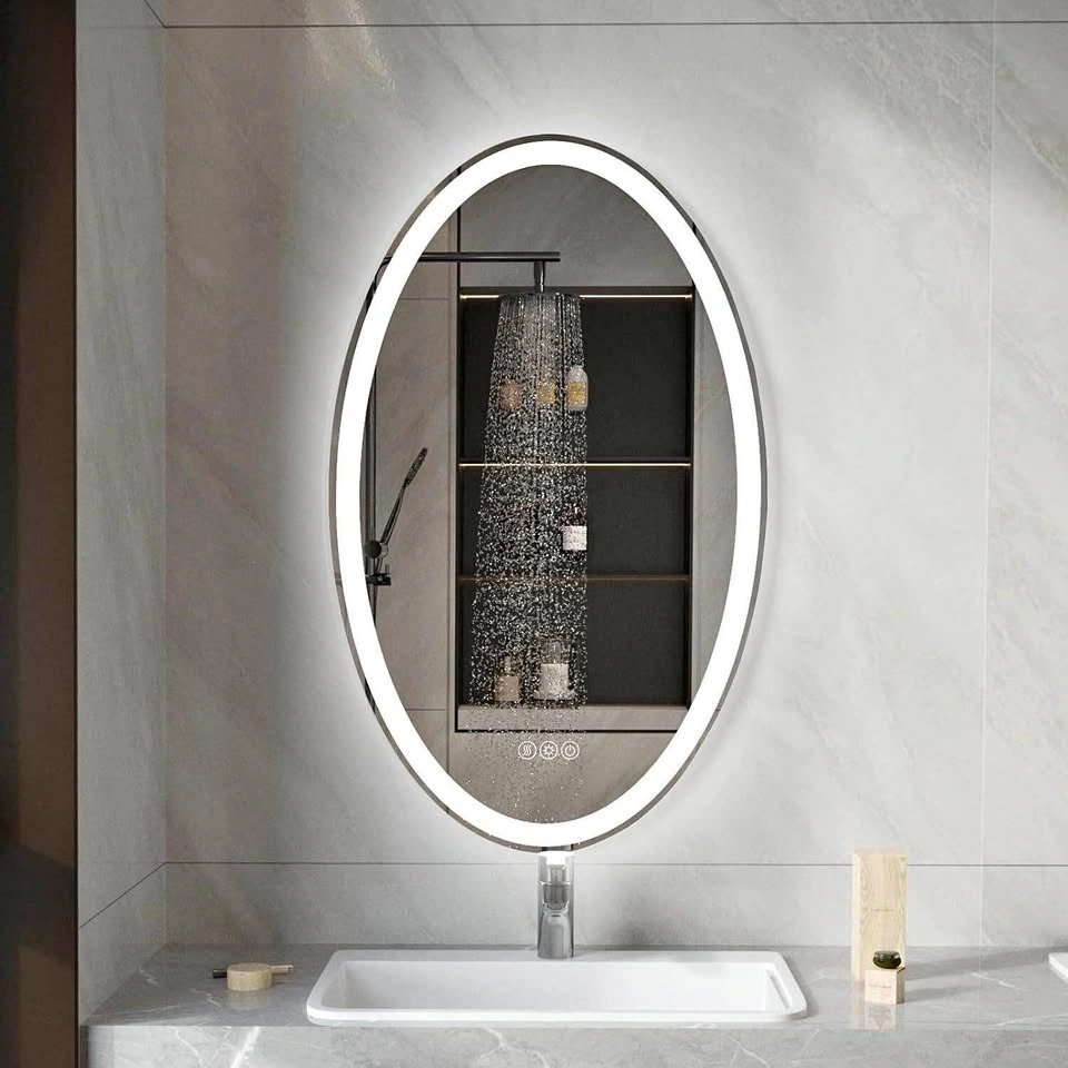 LED Bathroom Mirror 36x28 Oval